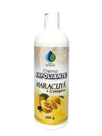 Crema exfoliante  maracuya +
colageno