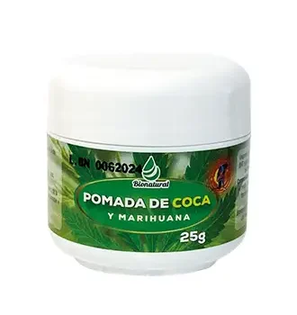 Pomada coca y marihuana x 25 gr